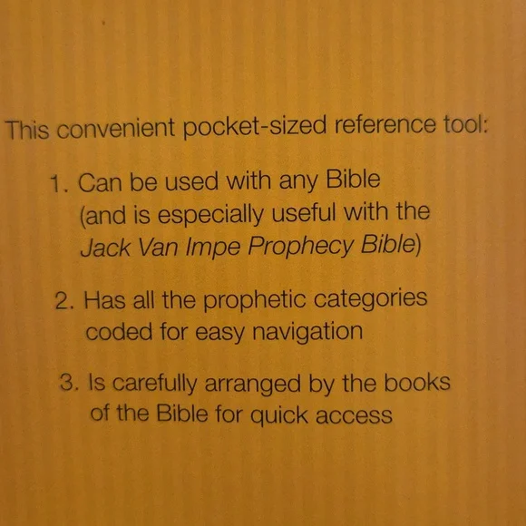 Jack Van Impe Prophecy Bible, New Third Edition. Brand New, Bible is sealed. - Picture 5 of 5